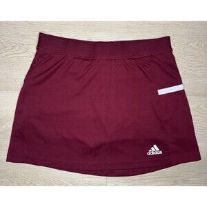Adidas ClimaLite Skort Women’s Medium Maroon Red Tennis Golf Athletic Skirt